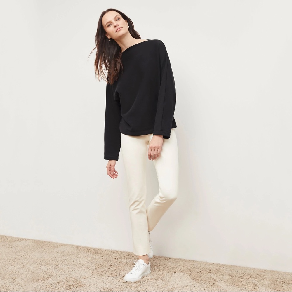MM LaFleur The Foster Cigarette Pant - PowerStretch - Bone - Picture 4 of 7